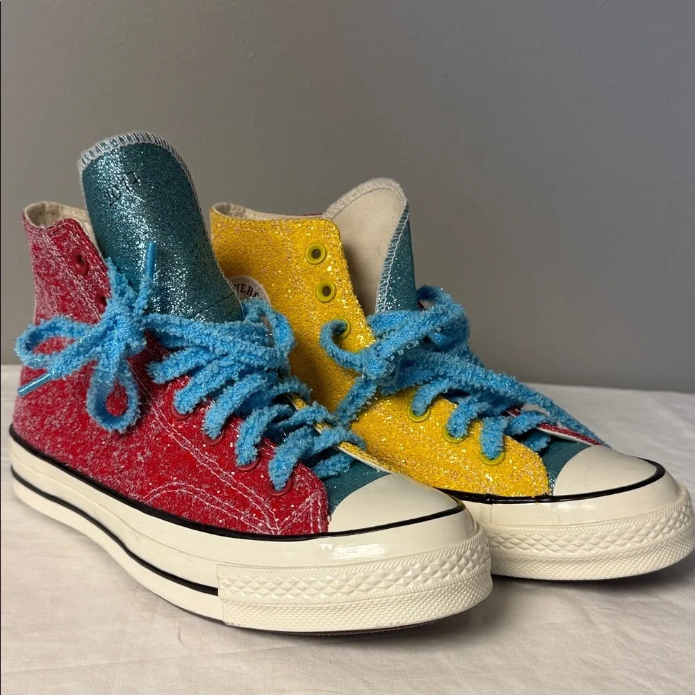 Converse x JW Anderson Chuck 70 Glitter Hi Men's 7 Women's 9 Barbados - Picture 3 of 6